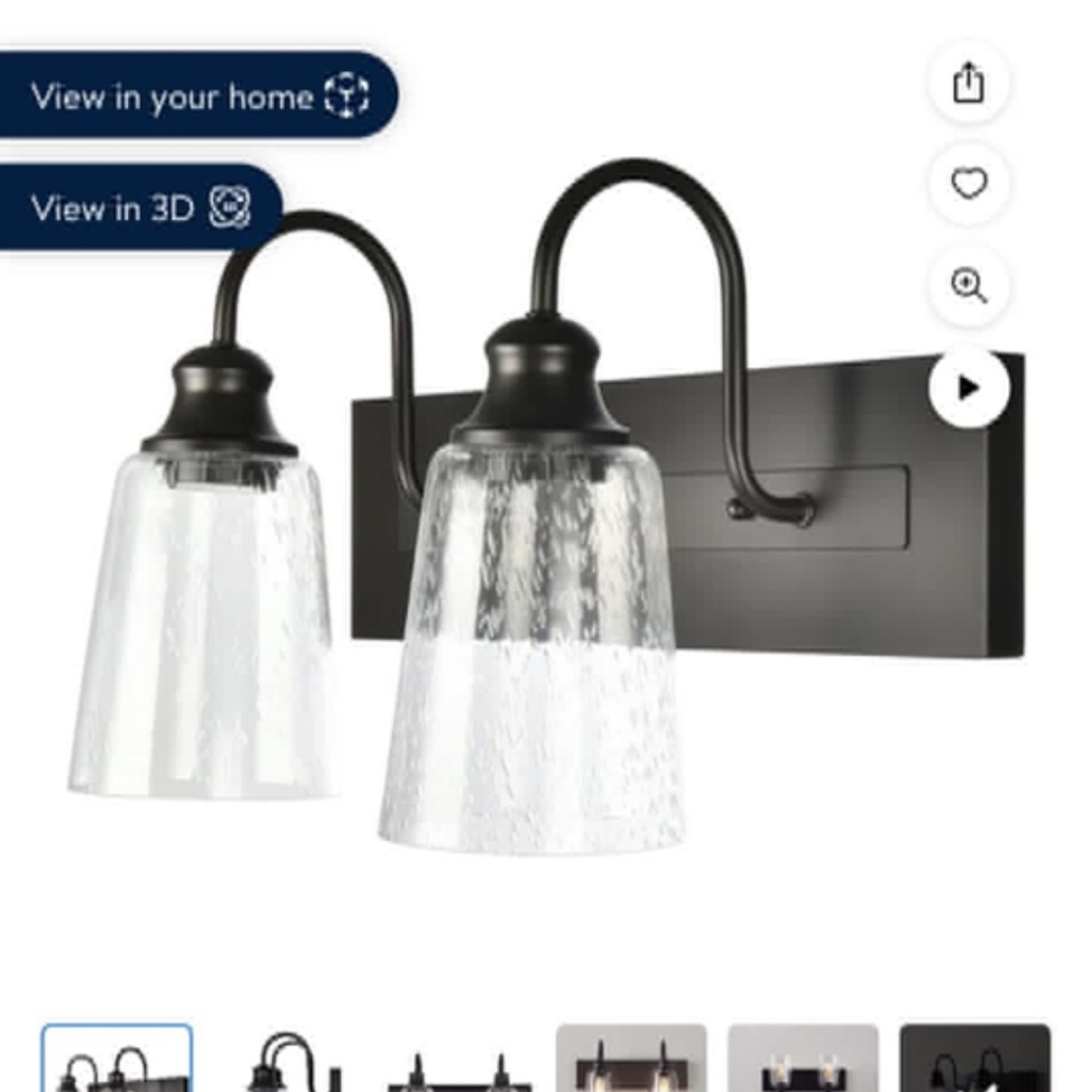Modern Black Double Wall Sconce